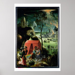 Poster Lote e suas filhas (óleo no painel)