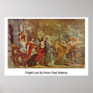 Póster Lotes do vôo por Peter Paul Rubens