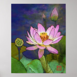 Póster "lótus"