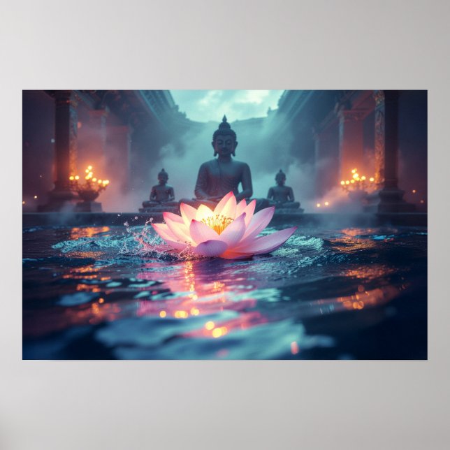 POSTER LÓTUS - BUDISMO ZEN (Frente)