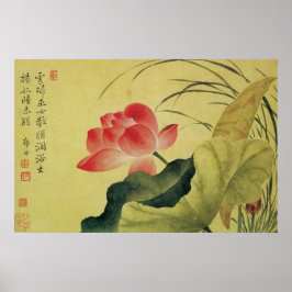 Poster Lotus Flower China Fine Art