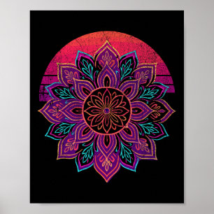 Poster Lótus Mandala Buda Arte Zen Suculenta Botânica B