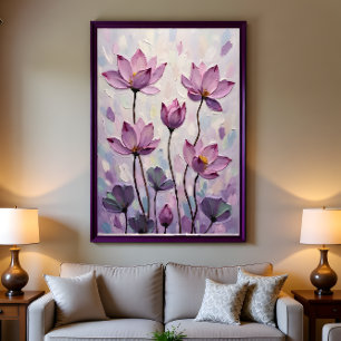 Póster Lótus – Pintura a Óleo