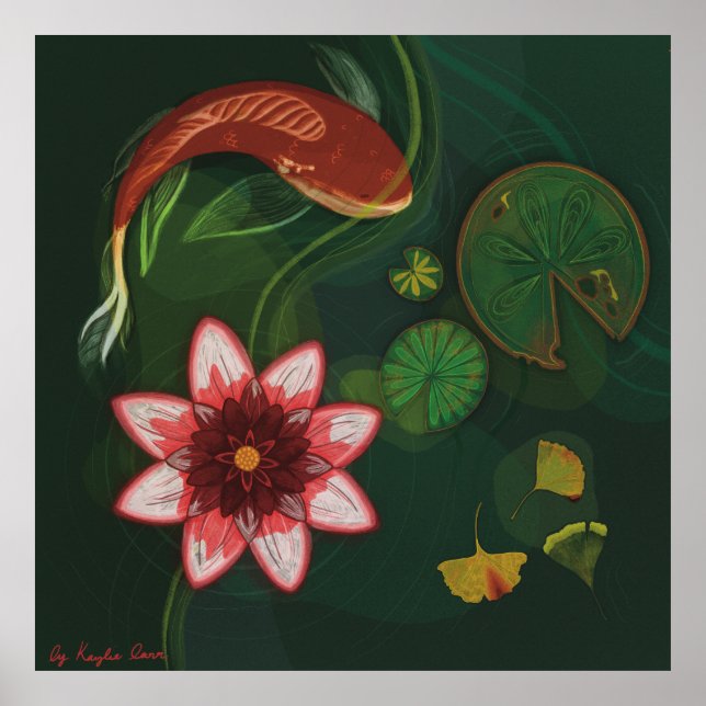 Poster Lotus Pond (Frente)