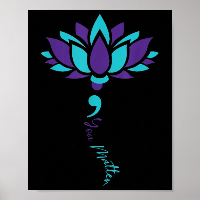 Poster Lotus You Suicida Prevention Awarume (Frente)