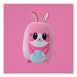 Póster "Lou Lou". Uma criatura cor-de-rosa fofa