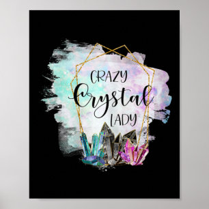 Poster Louca Senhora Cristal - Pedras de Cura Esoterismo