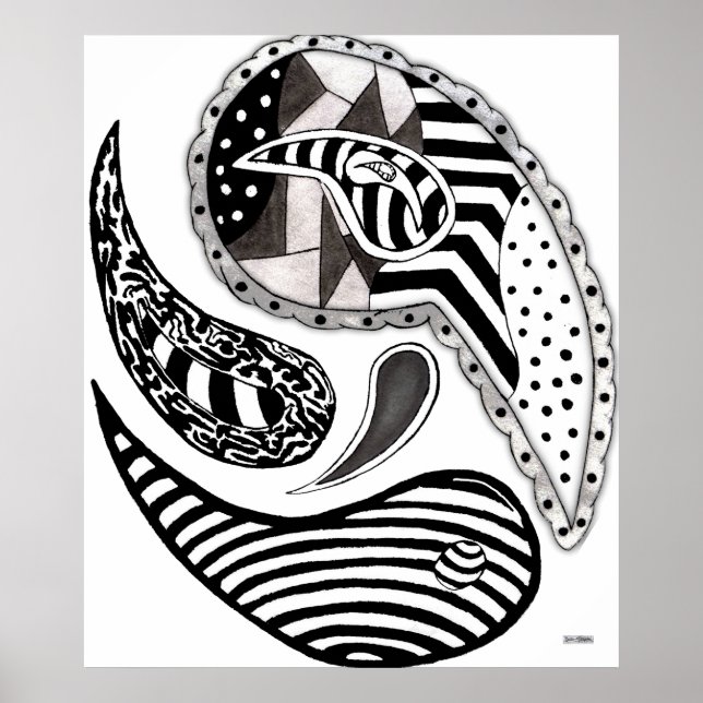 Póster Louco Paisleys (Frente)