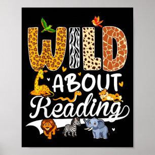 Poster Louco por ler amante de livros engraçados bibliófi