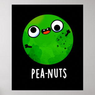 Poster Loucos De Ervilha Engraçados Pea Pun Dark BG