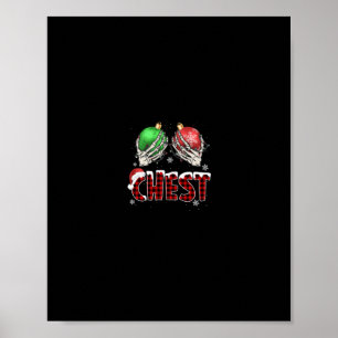 Poster loucos do peito natal castanhas do natal xmas casa