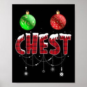 Poster Loucos do tórax Casal de Natal Correspondente 4