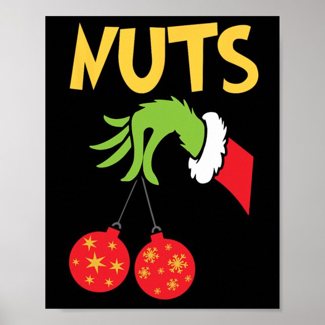 Poster Loucos do tórax que combinam castanhas divertidas  (Frente)