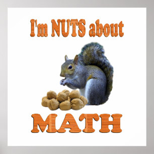 Póster Loucos sobre a matemática
