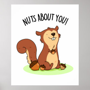 Poster Loucos Sobre Seu Corpo De Esquilo Bonito