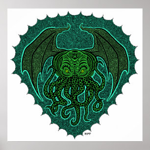 Póster Loucura de Cthulhu