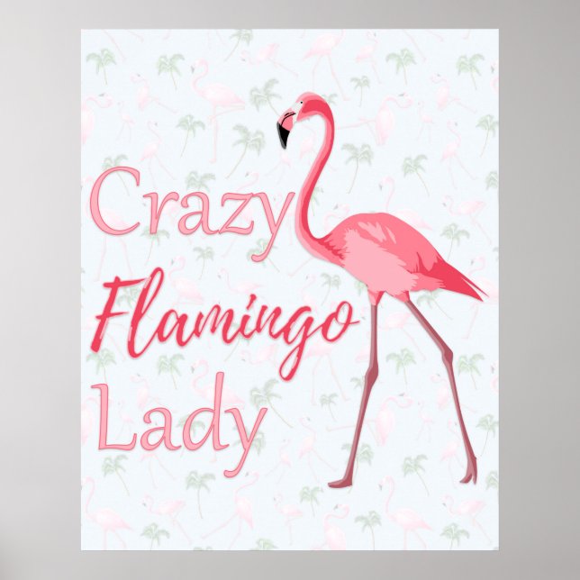 Poster Loucura Flamingo Lady (Frente)