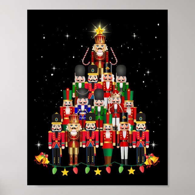 Poster Loudest Nutcracker Group Matching Family Holiday F (Frente)