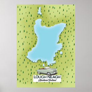 Poster Lough Neagh Norte Irlanda