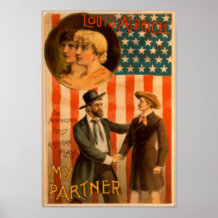 Poster Louis Aldrich em meu jogo do teatro do sócio