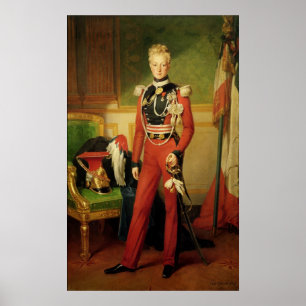 Póster Louis-Charles-Philippe do duque de Orleans de