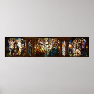 Póster Louis Comfort Tiffany - Arte de Vidro Nouveau