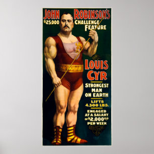 Poster Louis Cyr, o Homem Mais Forte da Terra