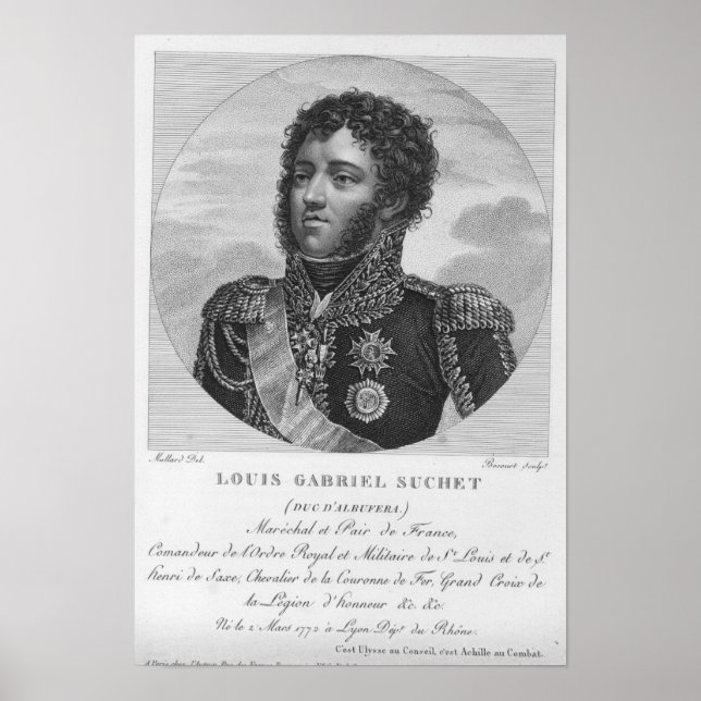 Poster Louis-Gabriel Suchet Duque de Albufera (Frente)