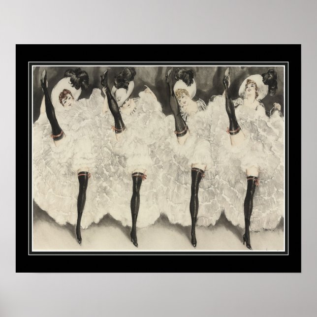 Poster Louis Icart "Can-Can" (Frente)