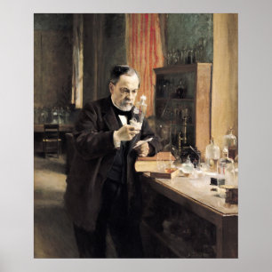 Póster Louis Pasteur in his Laboratory, 1885