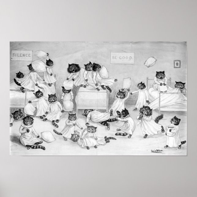 Poster Louis Wain Cats Bedtime (Frente)