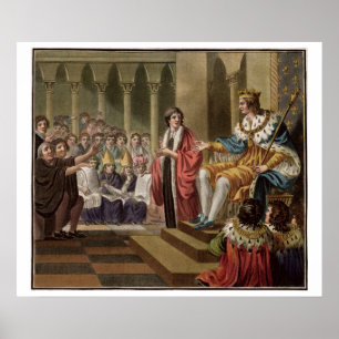 Póster Louis XII (1462-1515) declarou o pai do Peopl