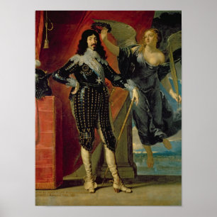 Póster Louis XIII coroado pela vitória, 1635