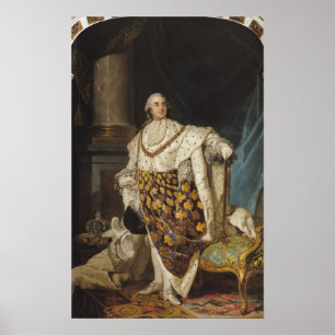 Póster Louis XVI em vestes da coroação, depois de 1774