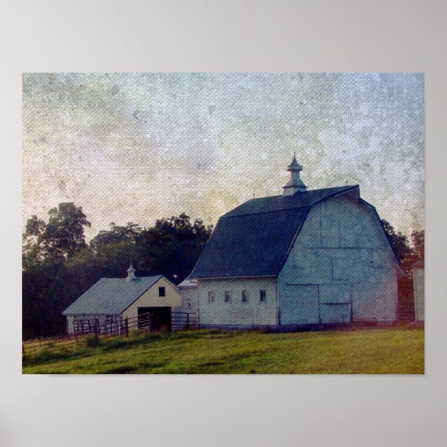 Póster Louisa County Barns (Frente)