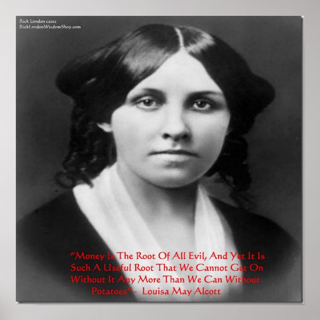 Póster Louisa May Alcott "Money Root Of Mau" Wisdom/Humo (Frente)