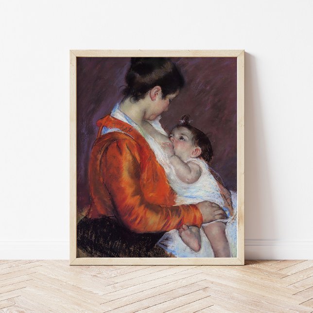 Poster Louise Enfermando Seu Filho | Mary Cassatt (Criador carregado)