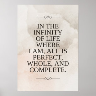 Poster Louise Hay Cote - Tudo é perfeito