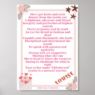 Poster "Louise" - Poema