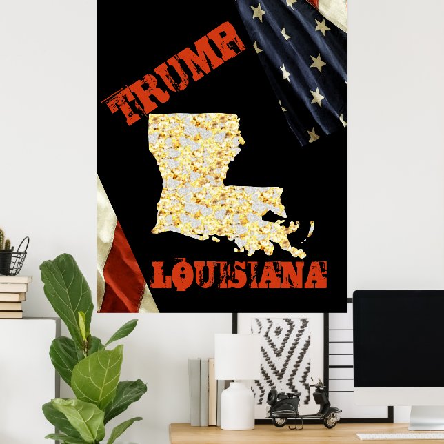 POSTER LOUISIANA  (Escritório em casa)