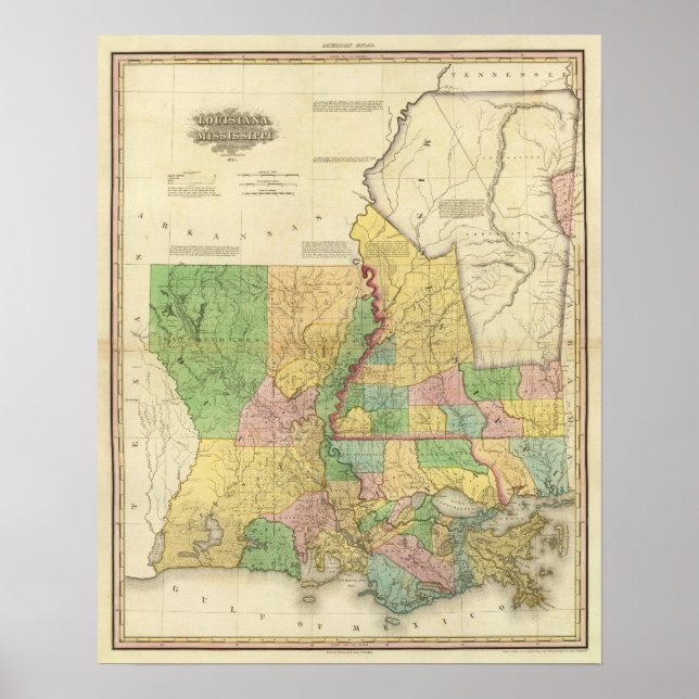 Poster Louisiana e Mississippi (Frente)
