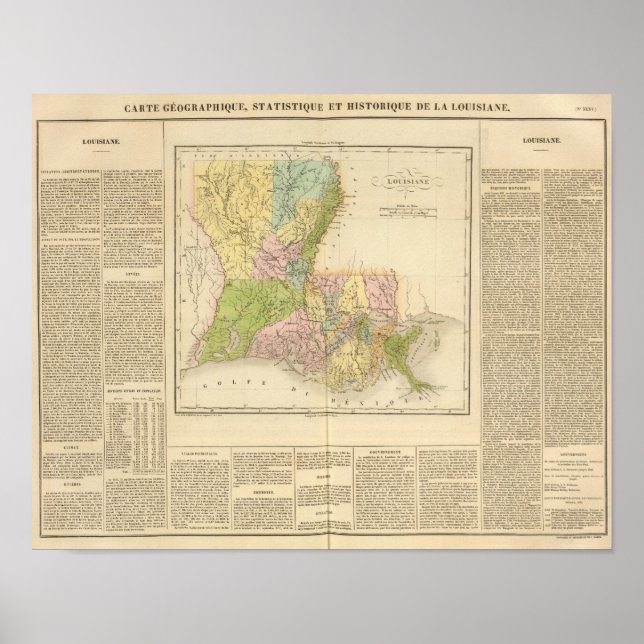 Póster Louisiana EUA (Frente)