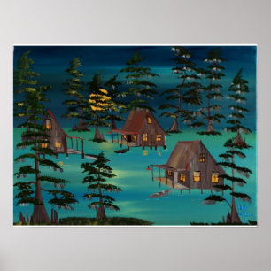 Póster Louisiana Midnight Neighbors