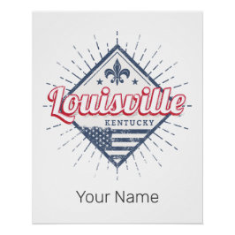 Póster Louisville City Kentucky United States Vintage USA