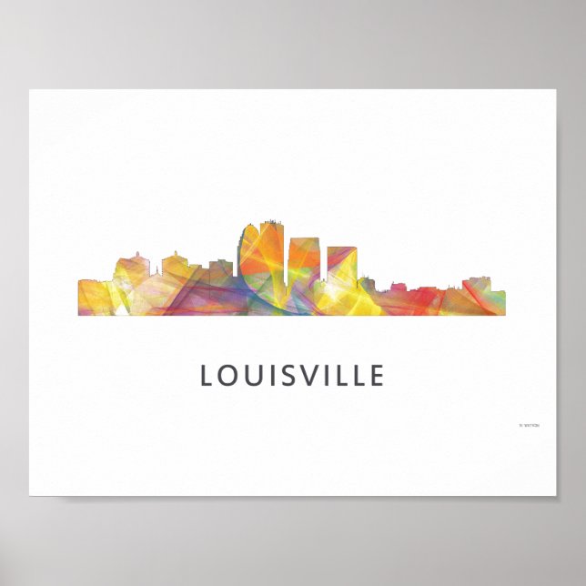 PÓSTER LOUISVILLE, KENTUCKY SKYLINE WB1 - (Frente)