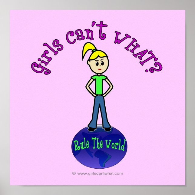 Póster Loura governa o mundo (Frente)