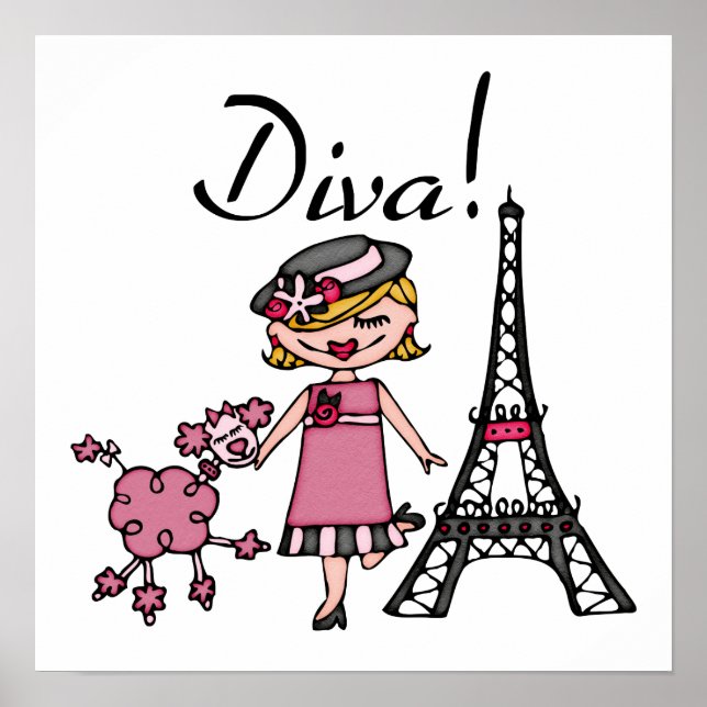 Poster Loura Hair Diva (Frente)