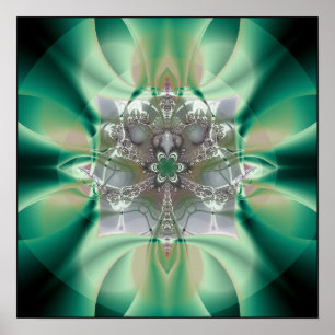 Póster louva-a-deus praying: modelo etheric