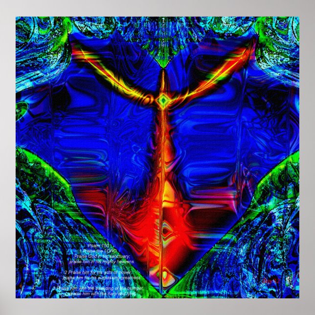 Póster Louvado Deus em seu Santuário (Frente)