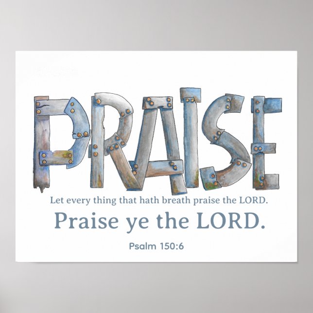 Poster Louvor dos Salmos (Frente)